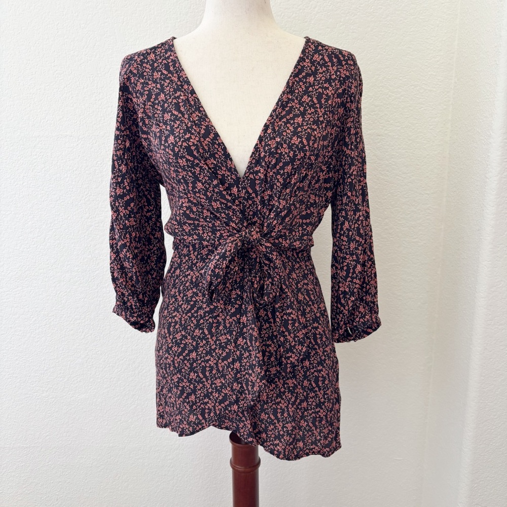 Free People Clara dark floral‎ tunic - Picture 2 of 12
